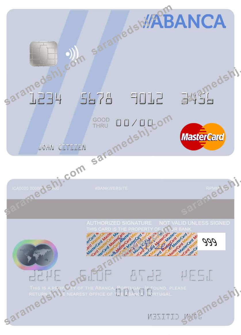 Portugal Abanca mastercard